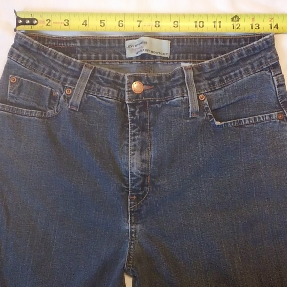 Levi Strauss Signature Bootcut Denim Blue Jeans 12 - Picture 2 of 8